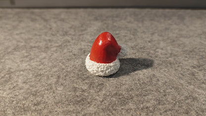 Table decoration Christmas hat, hand-painted 