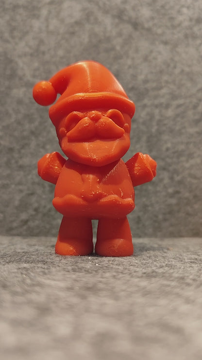 Santa Claus Fidget Toy 3D Printed Christmas Gift for Winter Lovers