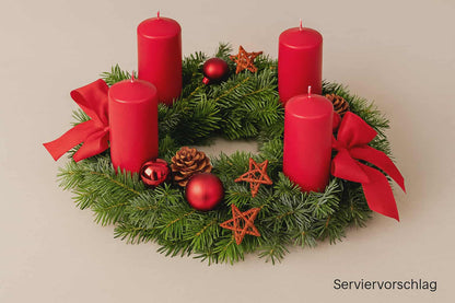 Design your own Advent wreath – Individual Christmas wreath in your desired colors and decoration